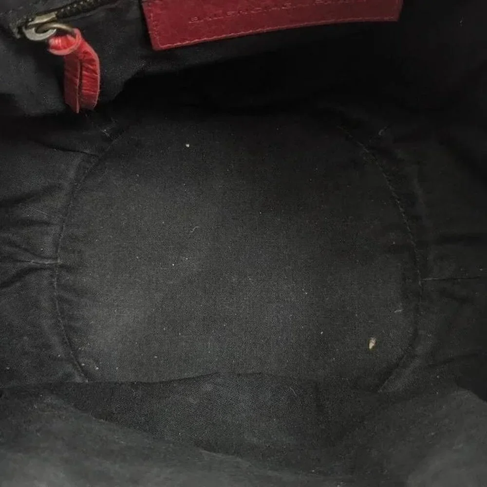 Vintage Balenciaga class mini pompon leather hand bucket bag with double handle - Picture 7 of 8